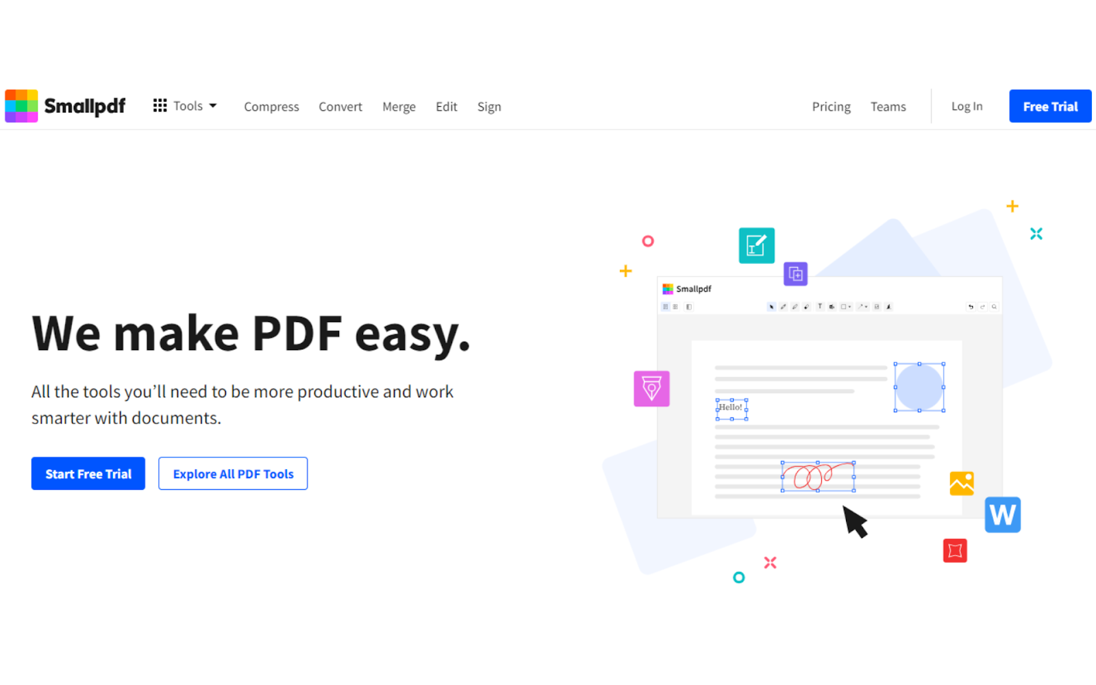 smallpdf Best AI Productivity Tools