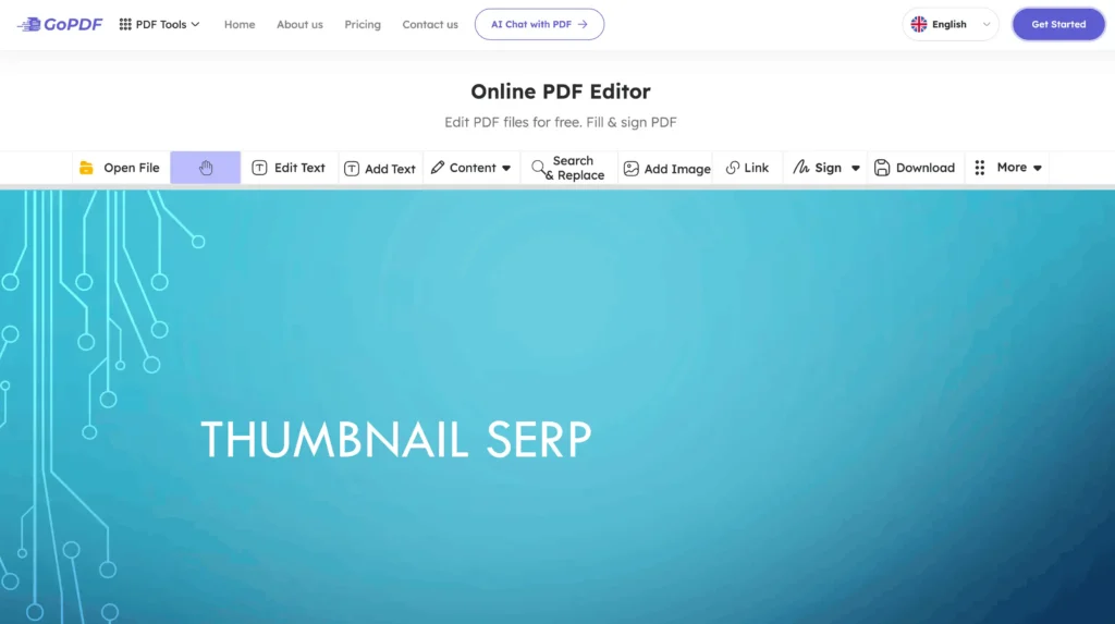 gopdf pdf editor picture - step for add TOC to pdf