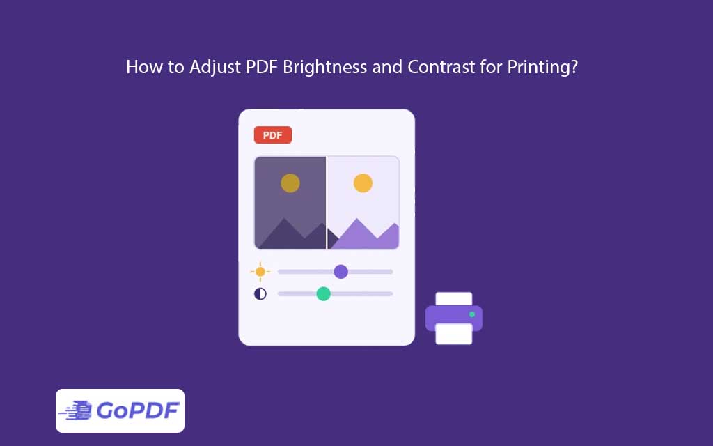 How to Adjust PDF Brightness and Contrast for Printing