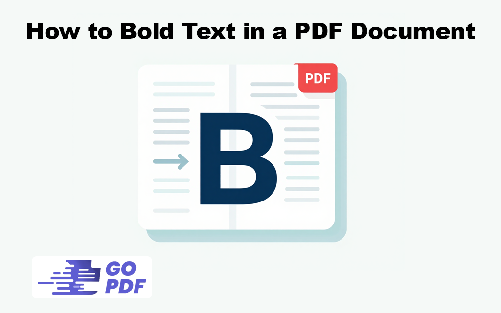 How to Bold Text in a PDF Document