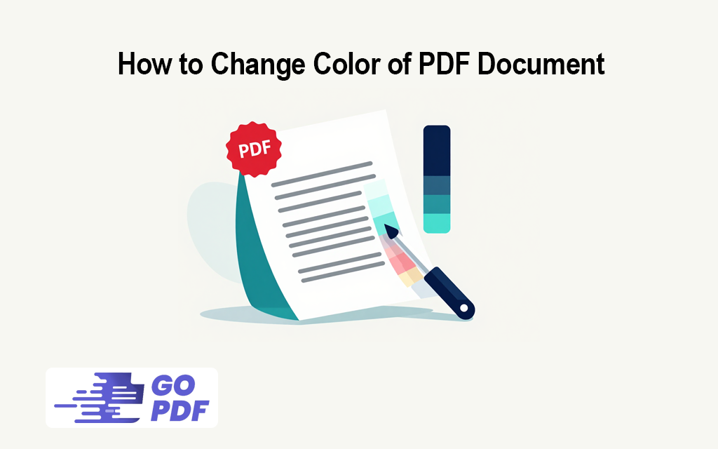How to Change Color of PDF Document
