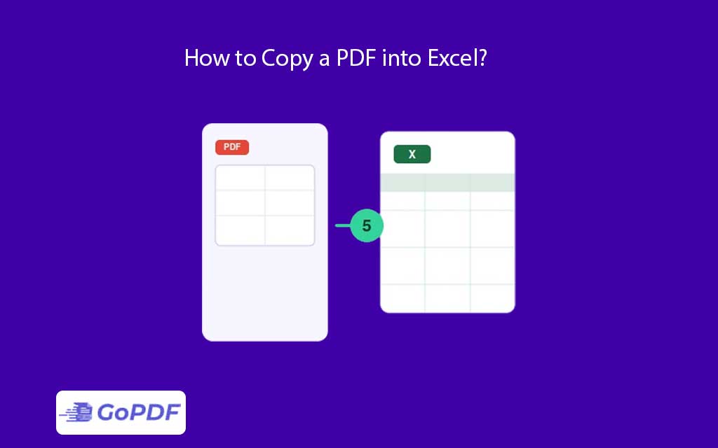 How to Copy a PDF into Excel