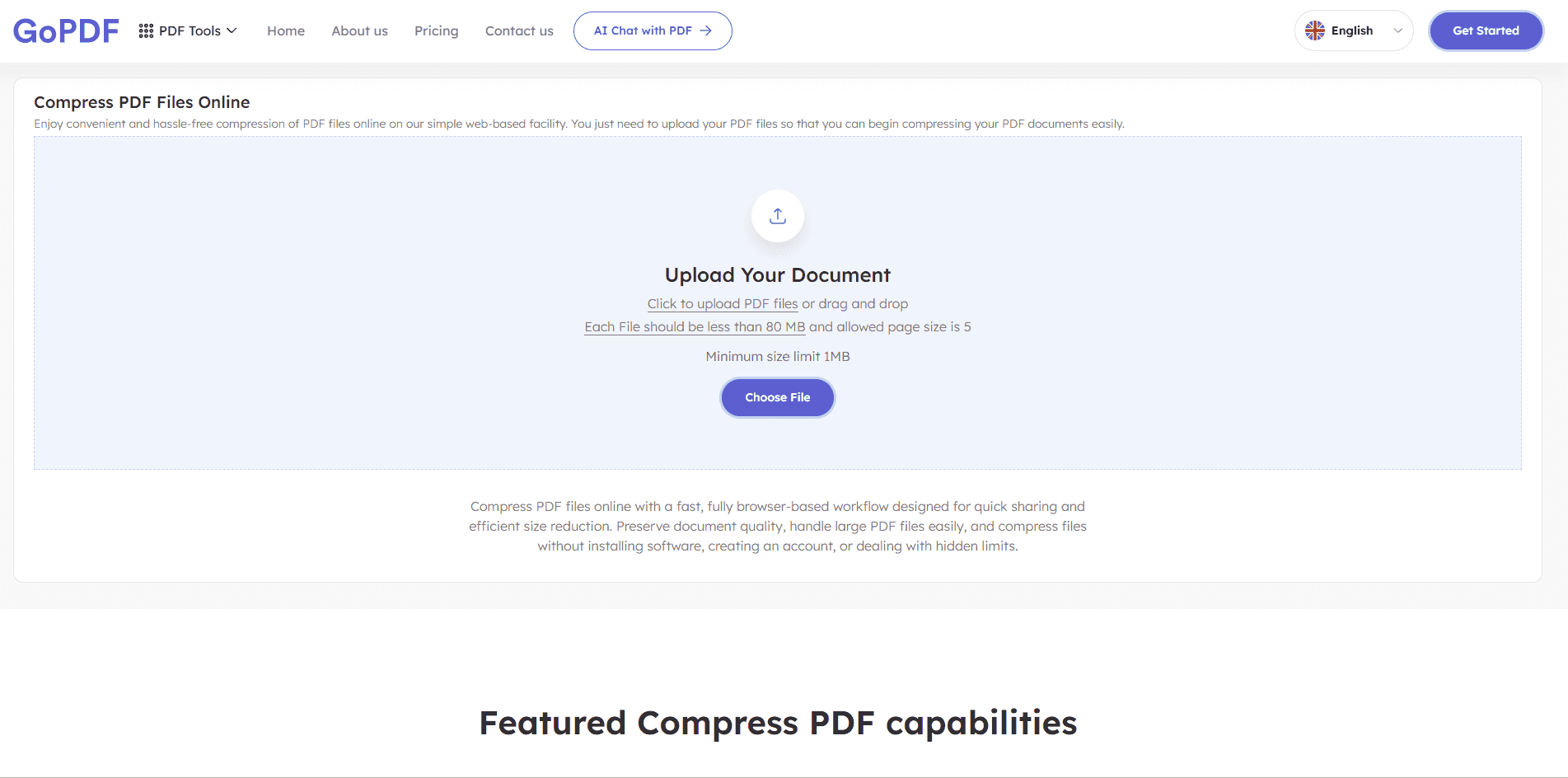 compress pdf via gopdf
