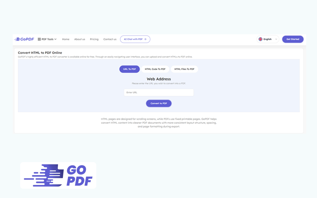 gopdf html to pdf